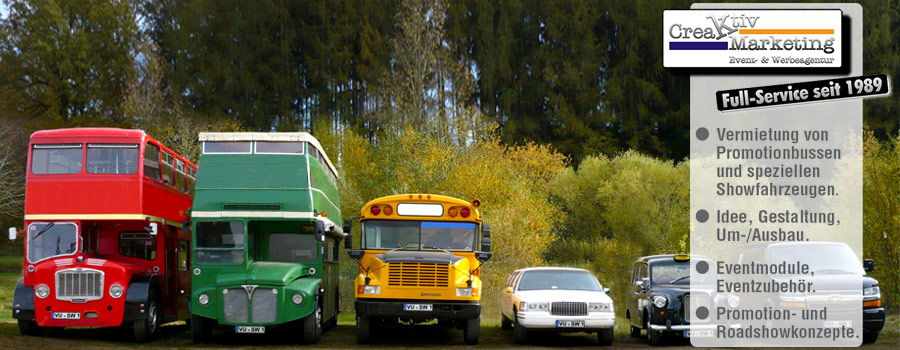 Kraftomnibusse und Mietwagen